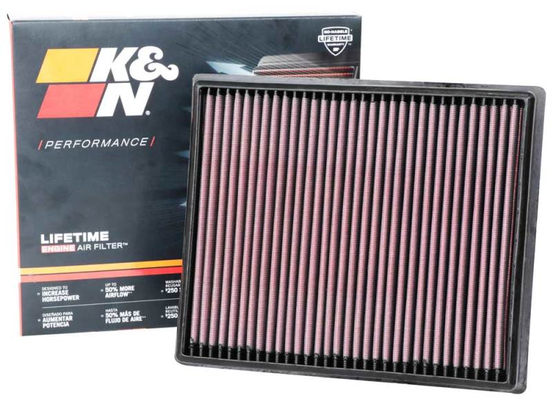 K&N 20-21 Compatible with Nissan Frontier 3.8L V6 Replacement Air Filter 33-5116