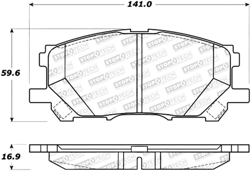 StopTech Street Brake Pads 308.1005