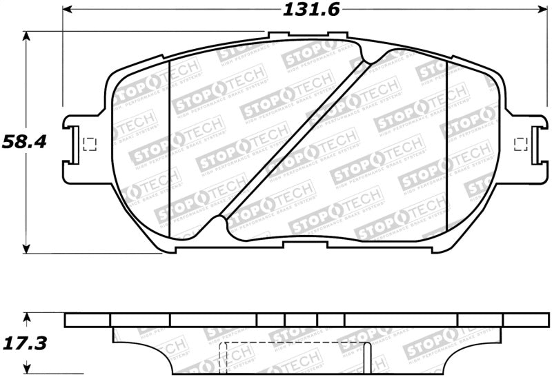 StopTech Street Brake Pads 308.09081