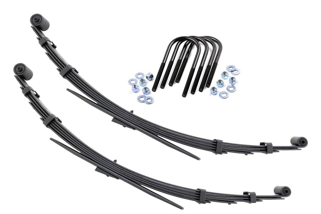 Rough Country Rear Leaf Springs 3" Lift Pair compatible with Jeep Grand Wagoneer/J10 Truck/J20 Truck/Wagoneer 4Wd 8023Kit