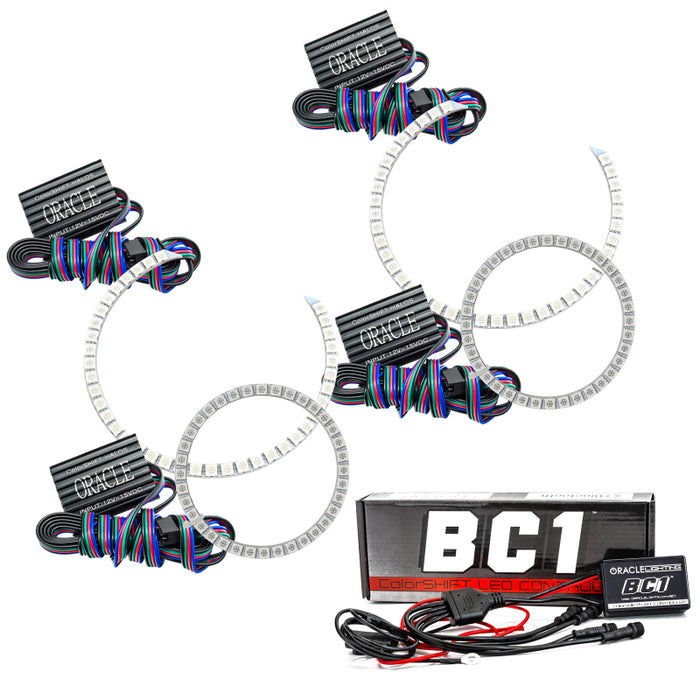 Oracle BMW 3 Series 06-11 LED Halo Kit Non-Projector ColorSHIFT w/ BC1 Controller SEE WARRANTY 2631-335