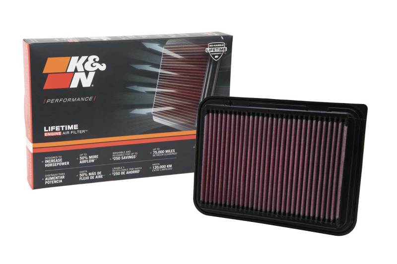 K&N 08-09 Scion xD / 07-10 Toyota Corolla Drop In Air Filter 33-2360