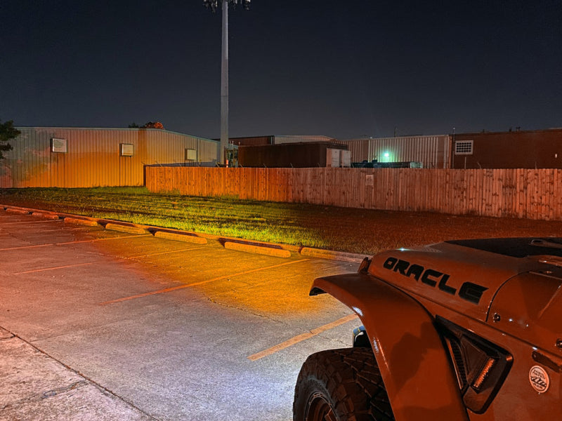 ORACLE Lighting 18-22 compatible with Jeep Wrangler JL Skid Plate w/ Integr LED Emitters Amber SEE WARRANTY 5883-005