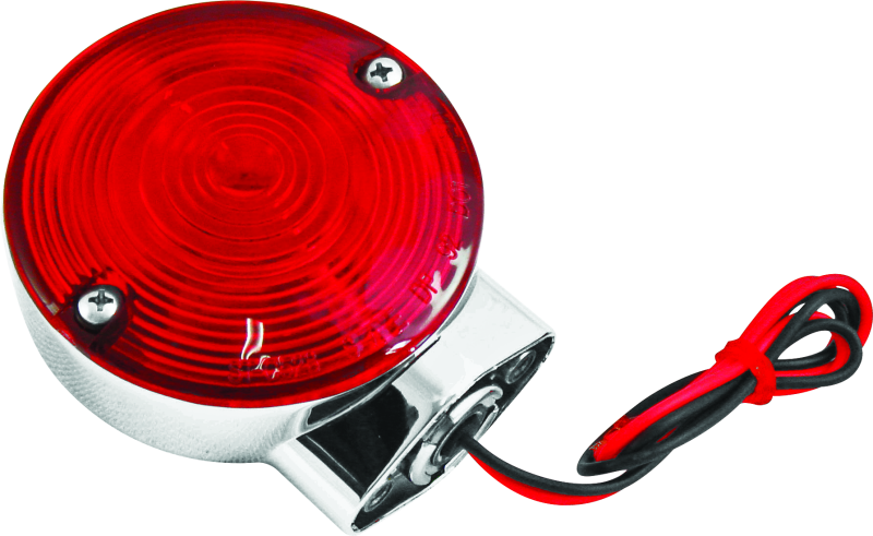 Bikers Choice 86-99 FLT FLST FXRT 2 Fillament Turn Signal Lamp W/Red lens Replaces H-D 68400-86 490177