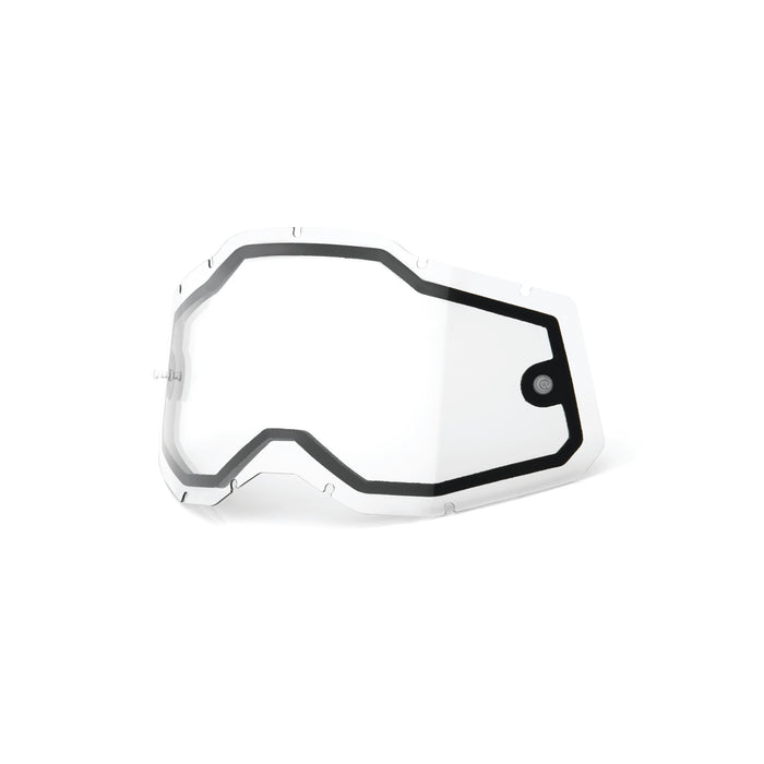 100% Goggle Replacement Lens - Dual Pane - Compatible with Racecraft 2, Accuri 2, and Strata 2 Goggles