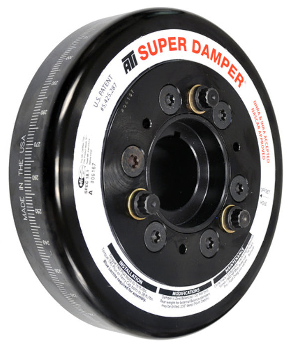 ATI Damper 7.48in Alum LW 6 Grv LS1/LS2 F & V Body 25T 8mm HTD Drive On Rear ATI918852