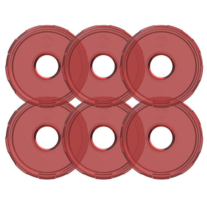 KC HiLiTES Cyclone V2 LED Replacement Lens Red 6-PK 4413