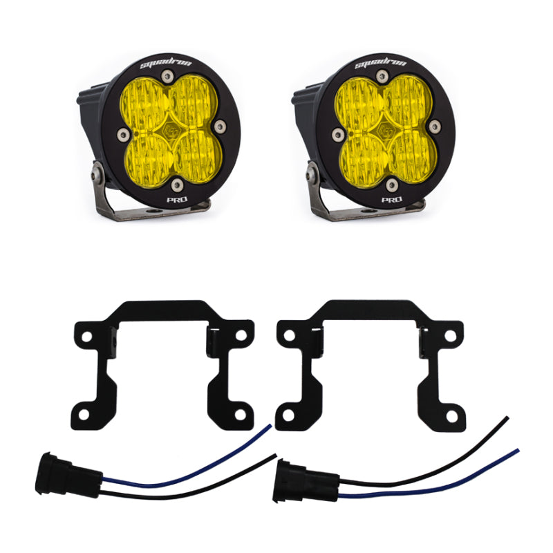 Baja Designs 2019+ Ram 2500/3500 Big Horn Sports Fog Pocket Kit W/C Amber 448035