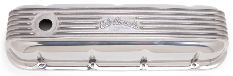 Edelbrock Valve Cover Classic Series Chevrolet 1965 and Later 396-502 V8 Polshed 4185