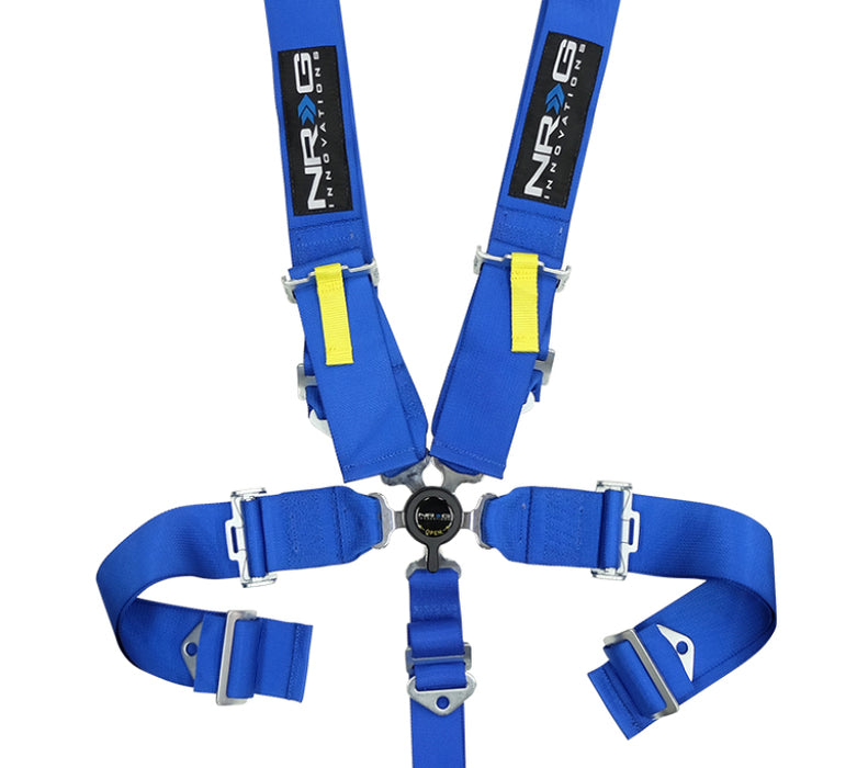 NRG SFI 16.1 5PT 3in. Seat Belt Harness / Cam Lock Blue SBH-RS5PCBL