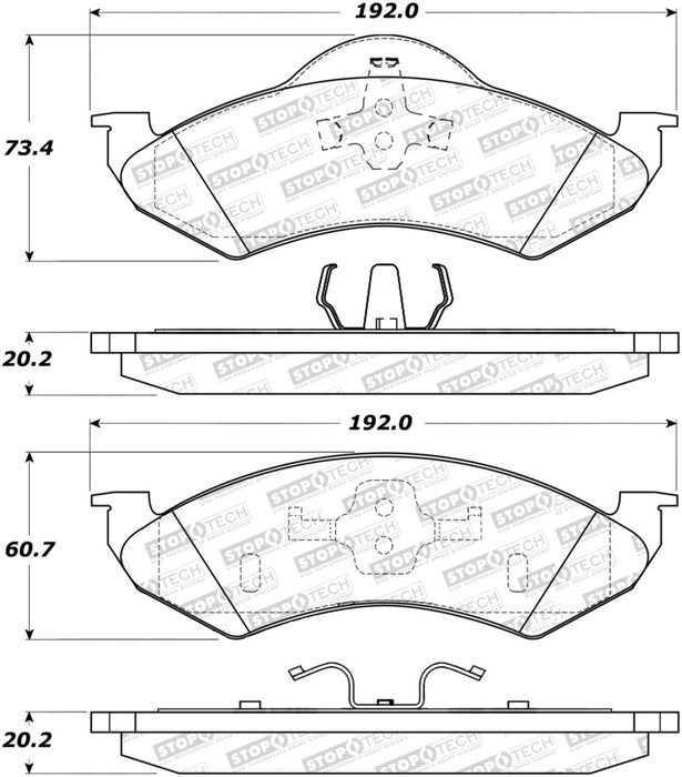 StopTech Street Select Brake Pads 305.082