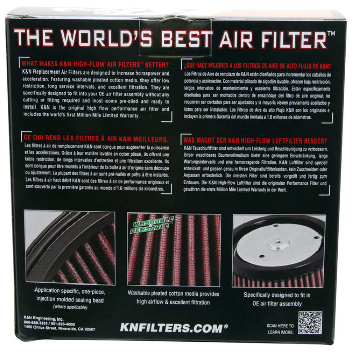 K&N Engine Air Filter: High Performance, Premium, Powersport Air Filter: Fits 1990-1999 HARLEY DAVIDSON (FLSTC, FLSTF, FLSTS, FXST, FXSTB, FXSTC, FLHR, FLHT, FLHTC, and other select models) HD-1390