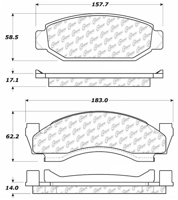 StopTech 73-86 Ford Bronco Front Truck & SUV Brake Pad 319.005