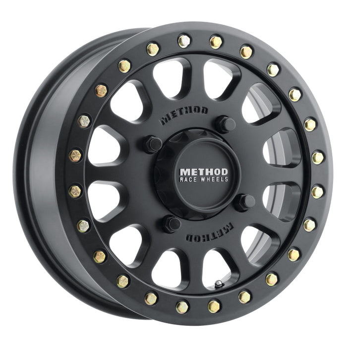 Method MR401 UTV Beadlock 15x6 / 5+1/53mm Offset / 4x156 / 132mm CB Matte Black Wheel MR40156046551B