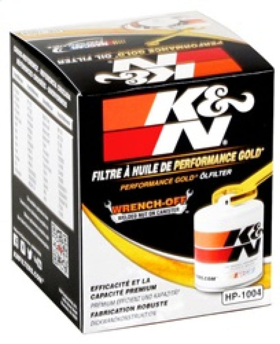 K&N Universal Performance Gold Oil Filter HP-1004