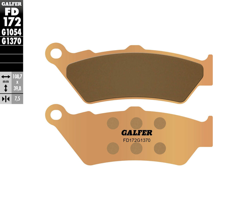 Galfer FD172G1370 HH Sintered Brake Pad, 1 Pack , black