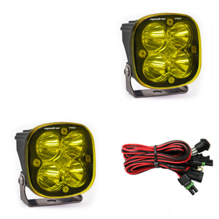 Baja Designs Squadron Pro Series Spot Pattern LED Light Pods Amber 497811