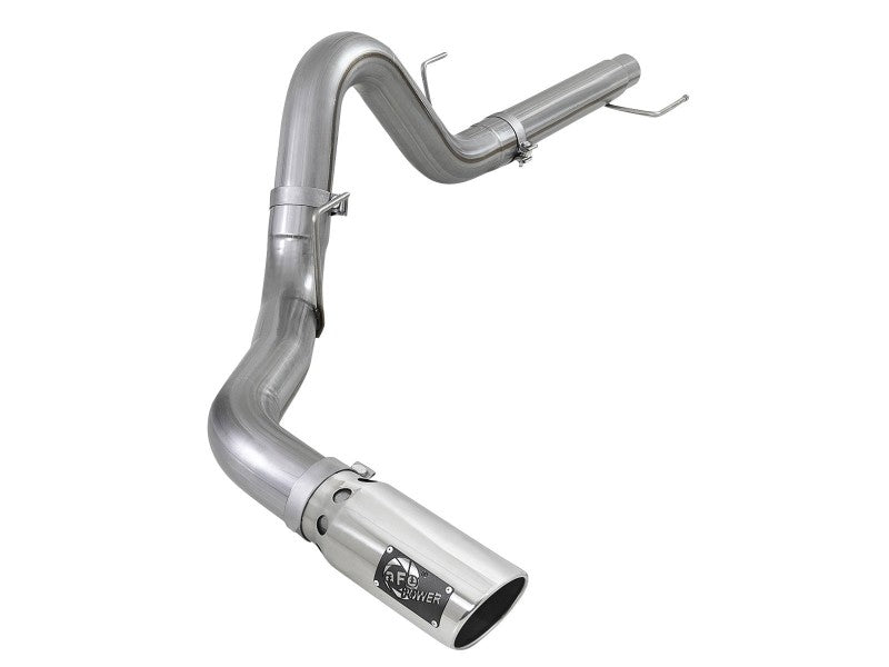 aFe 2021 Ford F-150 V6-3.0L (td) Large Bore 409 SS DPF-Back Exhaust System w/ Polished Tip 49-43143-P