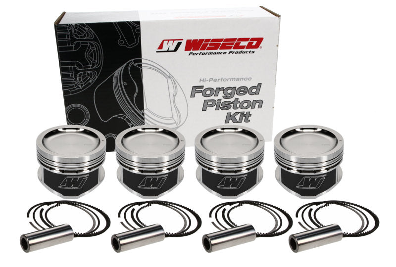 Wiseco Compatible with Nissan KA24 Dished 9:1 CR 89.5 Piston Kit K586M895AP