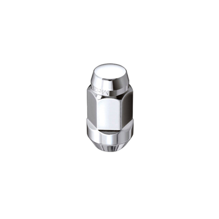 McGard Hex Lug Nut (Cone Seat Bulge Style) M14X1.5 / 22mm Hex / 1.945in. Length (4-Pack) Chrome 64033