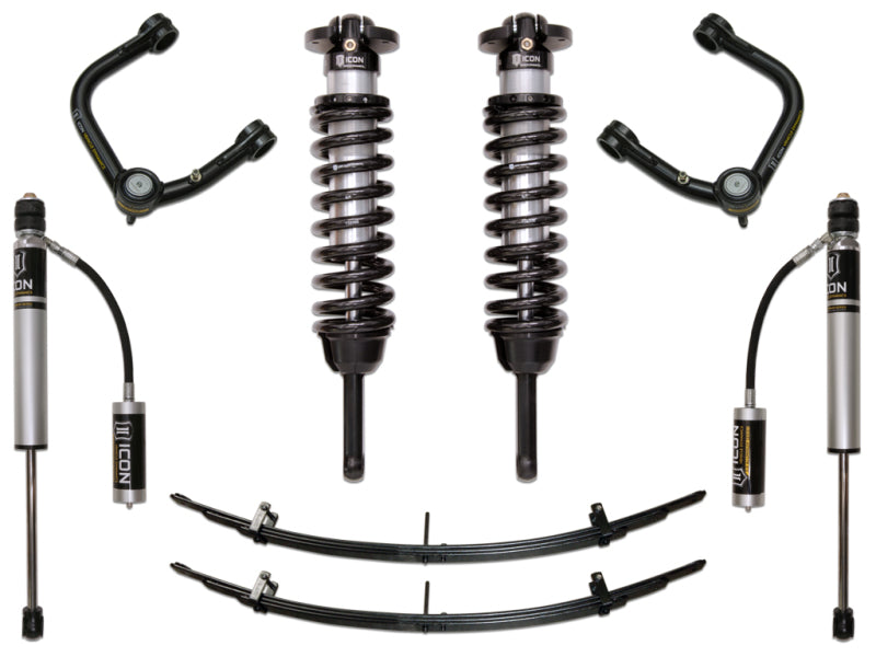 ICON 05-15 Toyota Tacoma 0-3.5in/2016+ Toyota Tacoma 0-2.75in Stg 3 Suspension System w/Tubular Uca K53003T