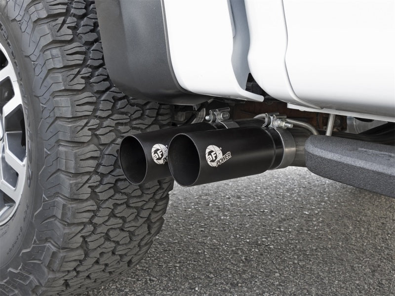 aFe POWER Rebel Series 3in 409 SS Cat Back Exhaust w/ Black Tips 17 Ford F-150 Raptor V6-3.5L 49-43091-B