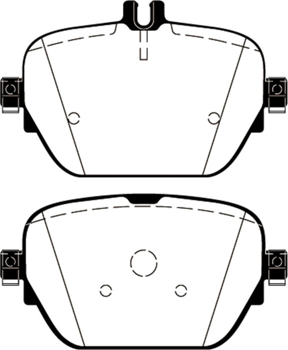 EBC 2019+ Mercedes-Benz CLS53 AMG (C257) 3.0L Turbo Yellowstuff Rear Brake Pads DP42314R