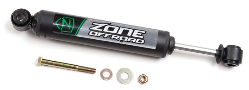 Zone Offroad 07-18 compatible with Jeep Wrangler JK Single Steering Stabilizer Black ZON7410