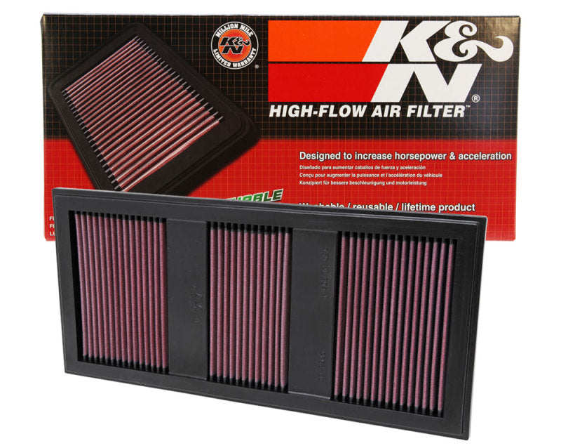 K&N Replacement Air FIlter 11 Mercedes Benz C350/CLS350/E300/GLK350/ML350/S350 / 11-12 E350/SLK350 33-2985