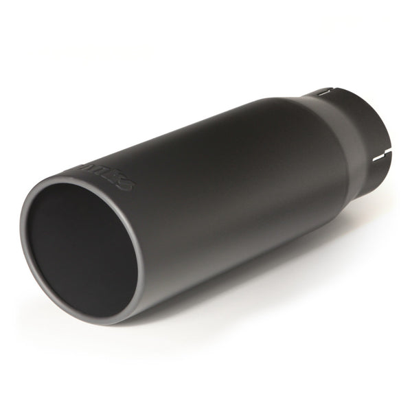Banks Power Tailpipe Tip Kit SS Round Straight Cut Black 3.5in Tube 4.38in X 12in 52923