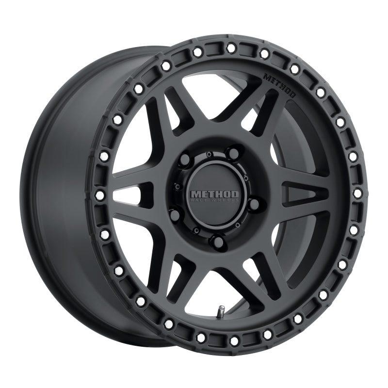 Method MR312 17x8.5 0mm Offset 5x5 71.5mm CB Matte Black Wheel MR31278550500