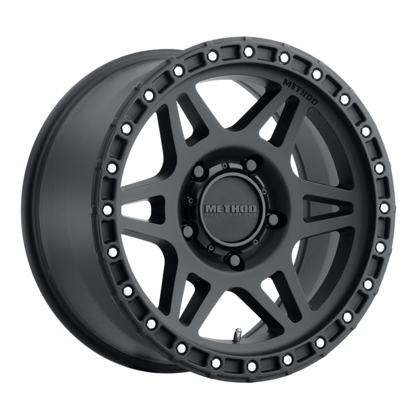 Method MR312 17x8.5 0mm Offset 5x5 71.5mm CB Matte Black Wheel MR31278550500