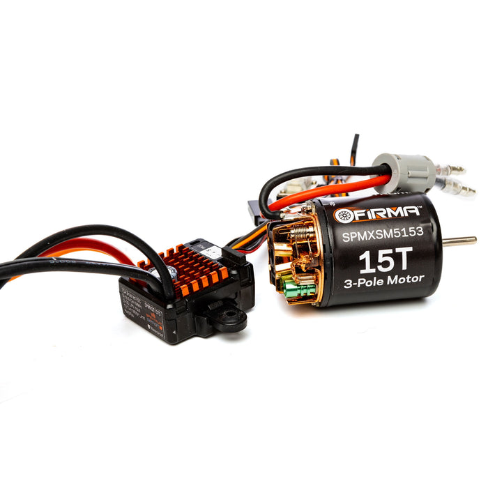 Spektrum SMART FIRMA 70A BR Smart ESC/15T Brushed Motor Combo SPMXSEMC10 Car Speed Controls & Accessories