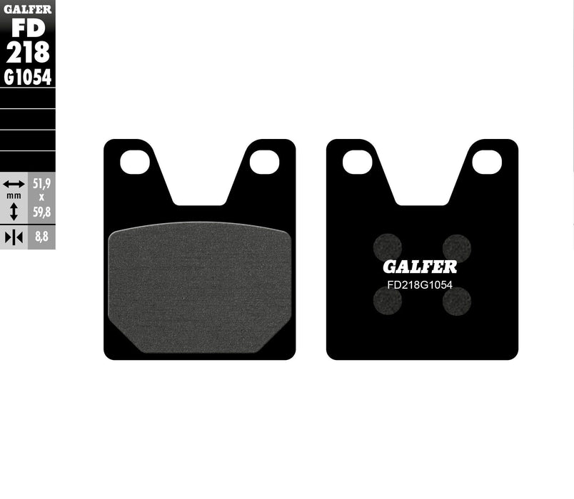 Galfer G1054 Semi-Metallic Brake Pads (Rear G1054) Compatible with 98-01 Yamaha YZF-R1