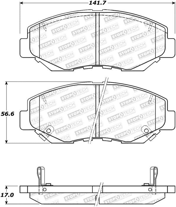 StopTech Street Brake Pads 308.09141