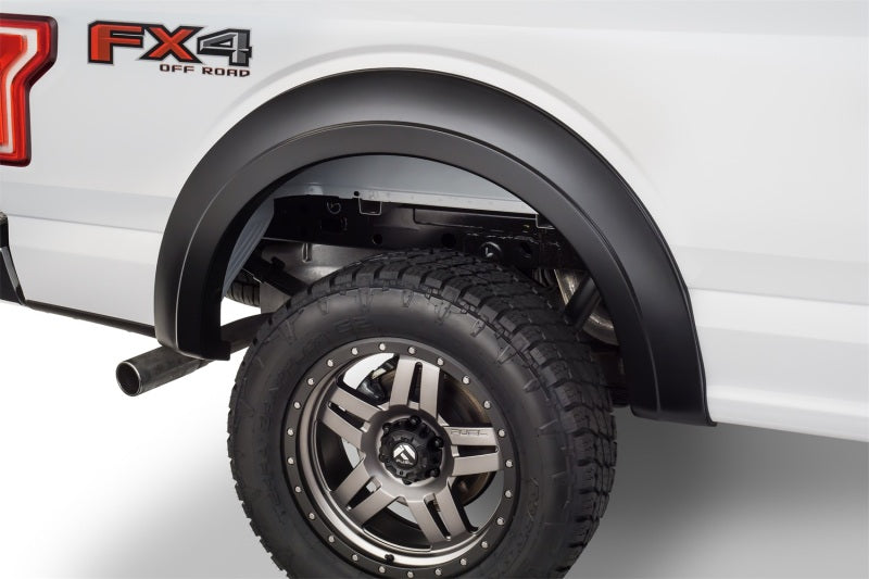 Bushwacker 15-17 Ford F-150 Styleside Extend-A-Fender Style Flares 4pc 67.1/78.9/97.6in Bed Black 20936-02