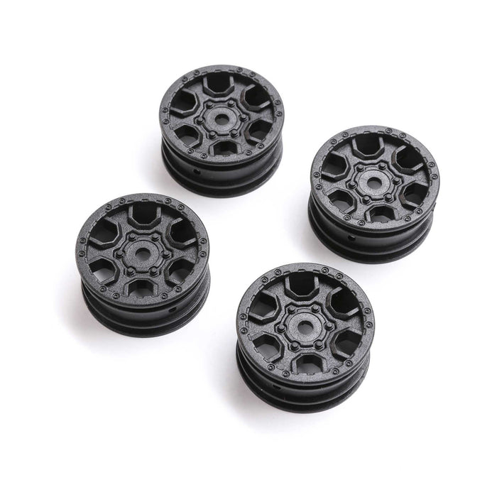 Axial 1.0 Ford Bronco Wheel Black 4 SCX24 AXI40006