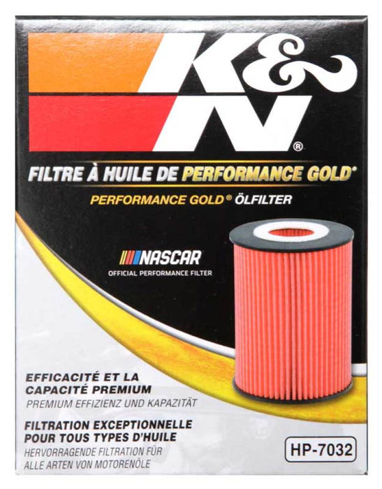 K&N Performance Oil Filter for 06-11 BMW M5/M6 / 08-15 Porsche Cayenne 4.8L / 10-15 911 3.4L/3.8L HP-7032