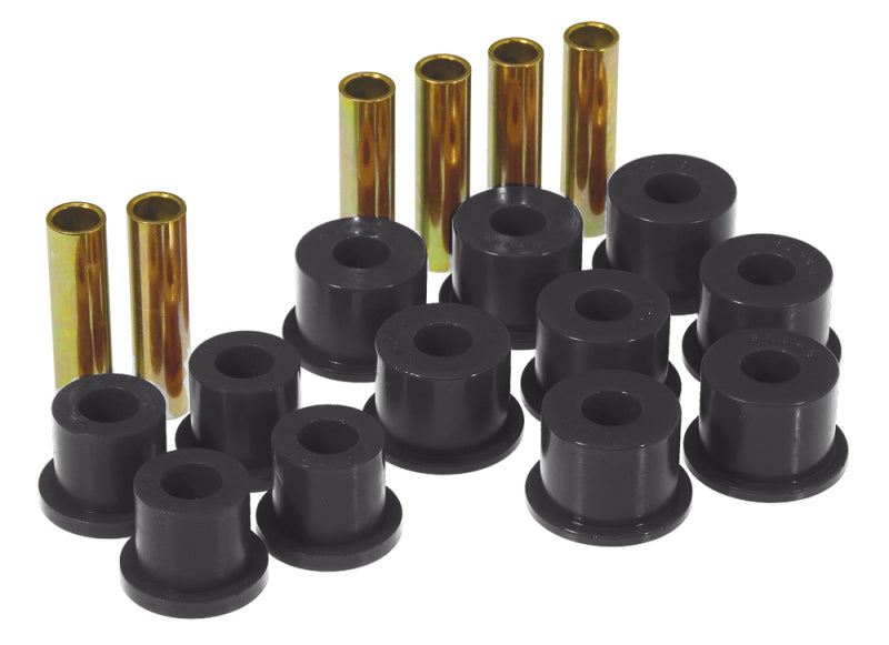 Prothane 88-98 GM 2/4wd Rear Spring & Shackle Bushings Black 7-1017-BL