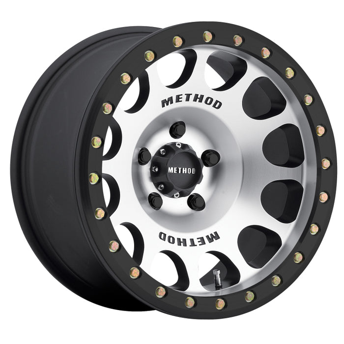 Method MR105 Beadlock 17x9 -38mm Offset 5x5 71.5mm CB Machined w/Matte Black Ring Wheel MR10579050338B