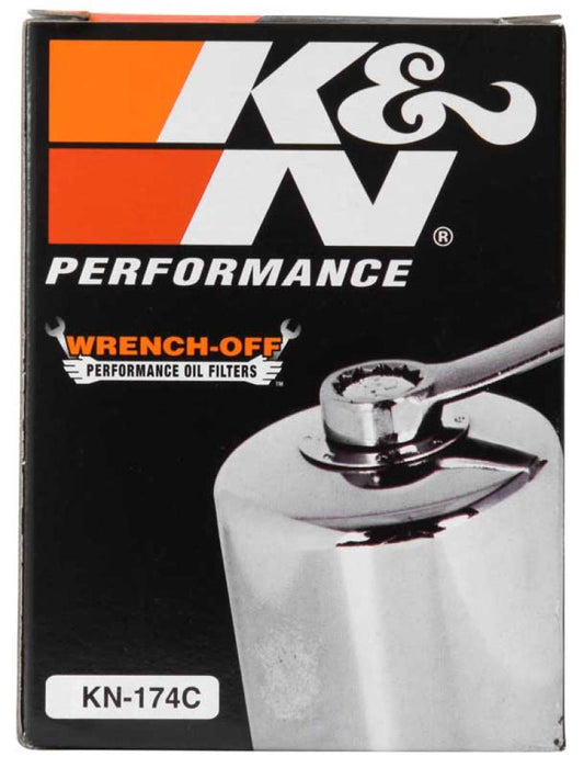 K&N Motorcycle Oil Filter: High Performance, Premium, Designed to be used with Synthetic or Conventional Oils: Fits Select Harley Davidson Motorcycles, KN-174C