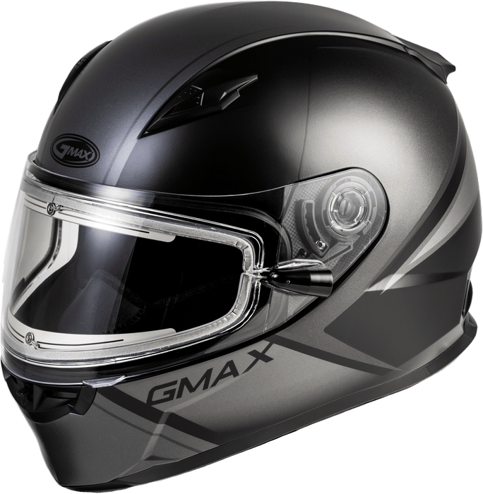 FF-49S Hail Snow Helmet W/ELEC Shield Matte Black/Grey SM