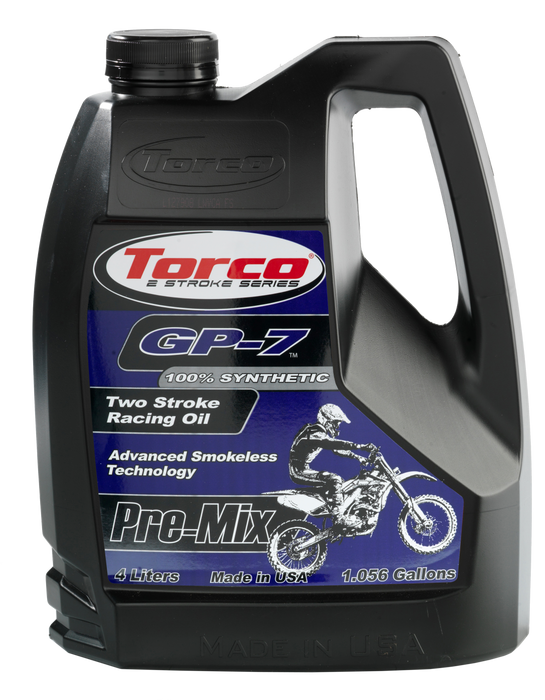 Torco GP-7 2-Stroke Motorcycle Racing Pre-Mix Oil - 4 Liter