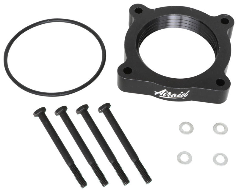 Airaid 04-13 Compatible with Nissan Titan / Armada 5.6L 04-10 Compatible with Infiniti QX-56 5.6L PowerAid TB Spacer- Black 520-538