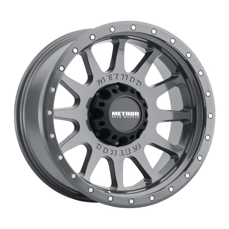 Method MR605 NV 20x10 -24mm Offset 8x6.5 121.3mm CB Gloss Titanium Wheel MR60521080824N