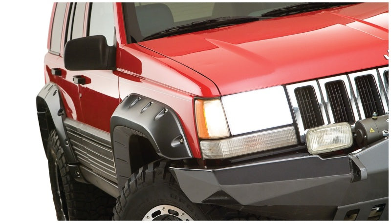 Bushwacker 93-98 compatible with Jeep Grand Cherokee Cutout Style Flares 4pc Black 10916-07