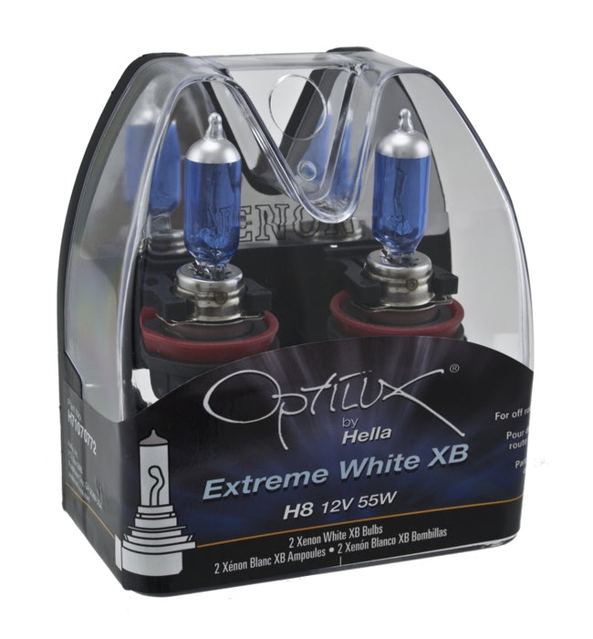 Hella Optilux H8 12V/55W XB Xenon White Bulb (pair) H71070772