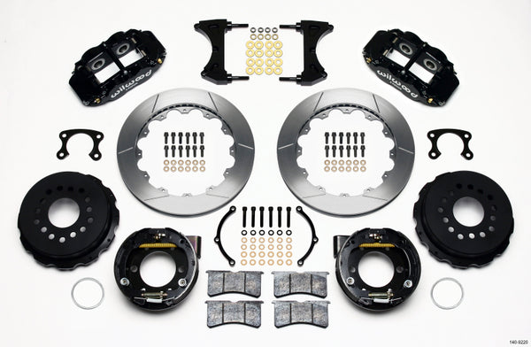 Wilwood Narrow Superlite 4R Rear P-Brk Kit 12.88in Small Ford 2.50in Offset 140-9220