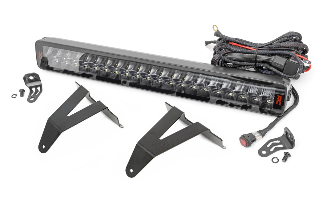 Rough Country Led Light Bumper Mount 20&Quot; Spectrum Dual Row Ram 1500 (19-23) 80779