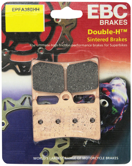 EBC Brakes EPFA380HH EPFA Double H Sintered Disc Brake Pad, Black, One-Size